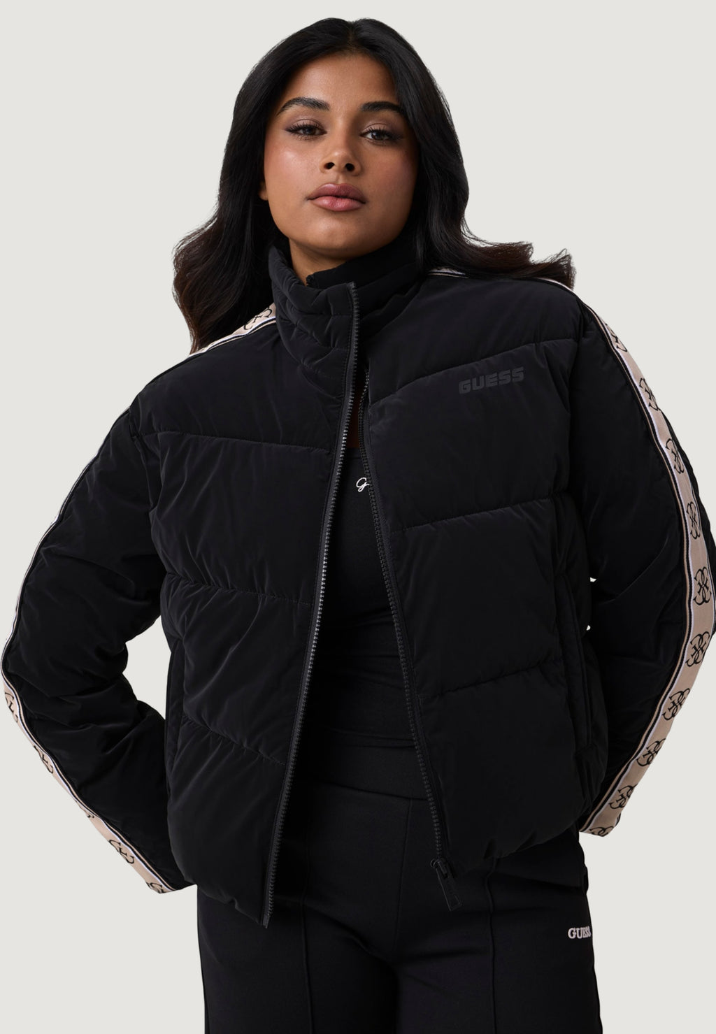 Down jacket Guess Active NEW JEAN PUFFER JACK