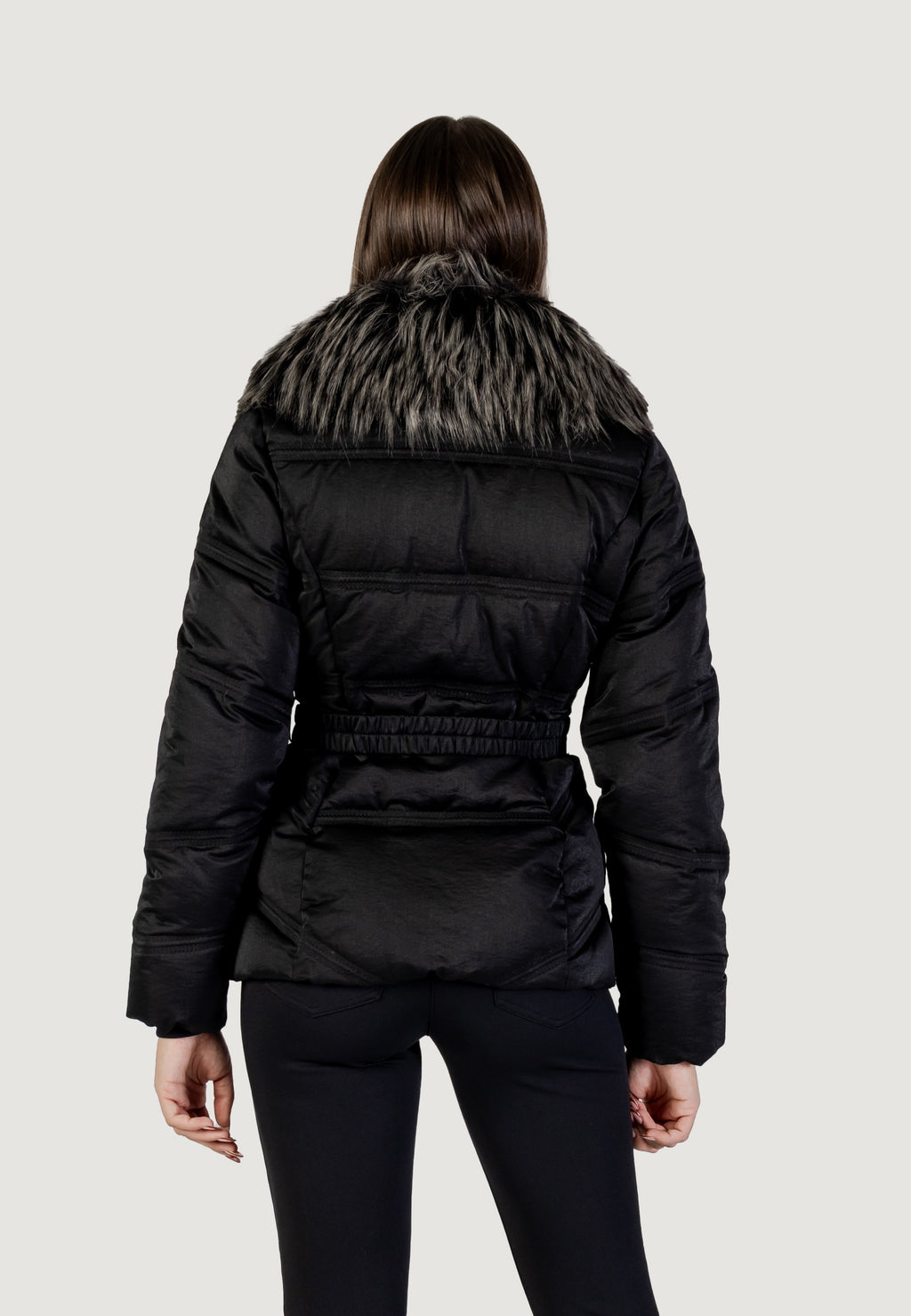 Down jacket Guess ALIENOR SHORT BELTED PUFFER