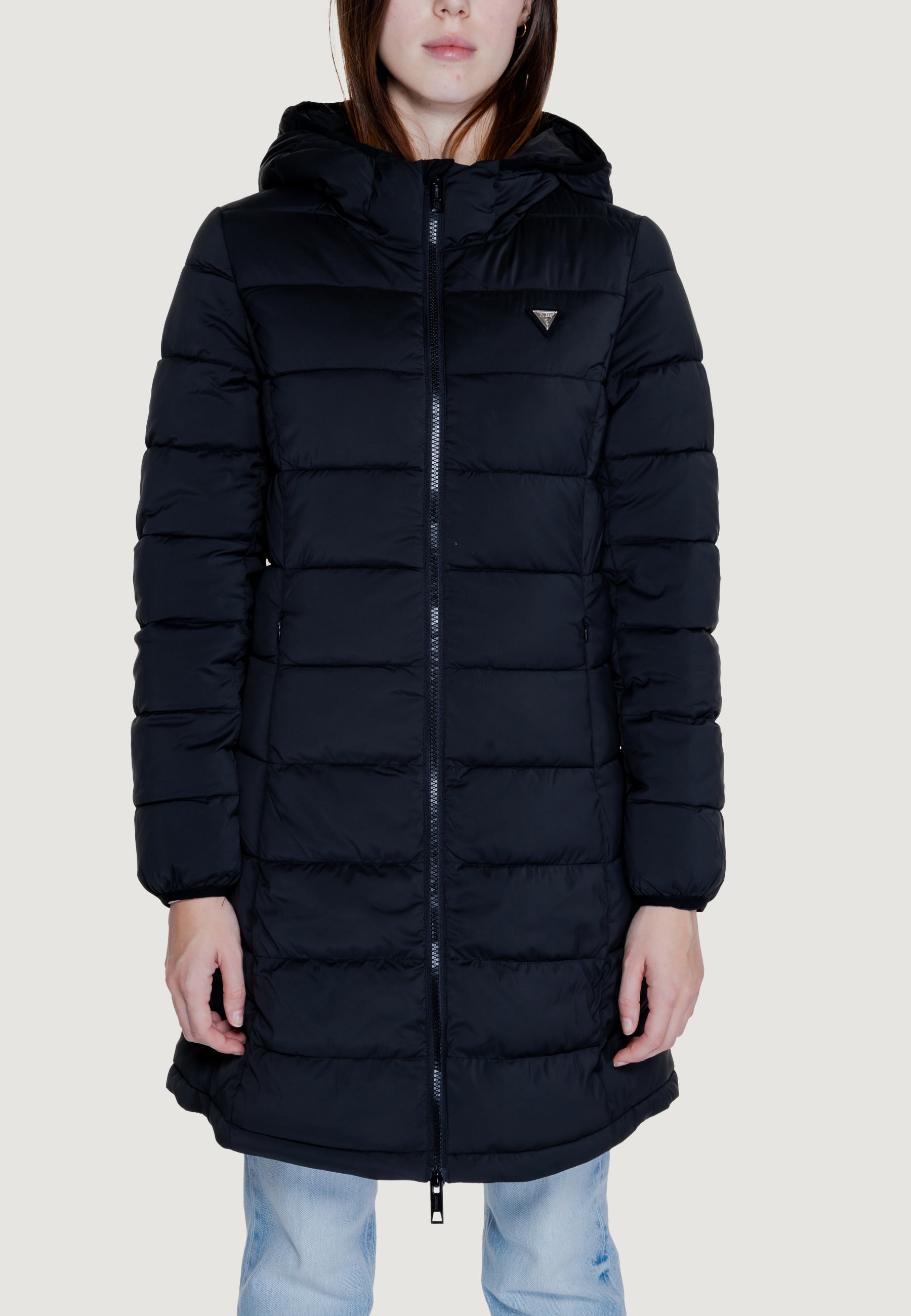 Piumino Guess Active NEW ALETA LONG PUFFER Nero –