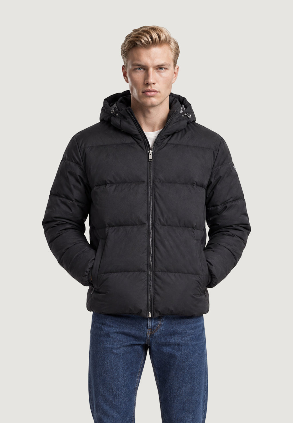 Piumino Guess SUEDE PUFFA JACKET