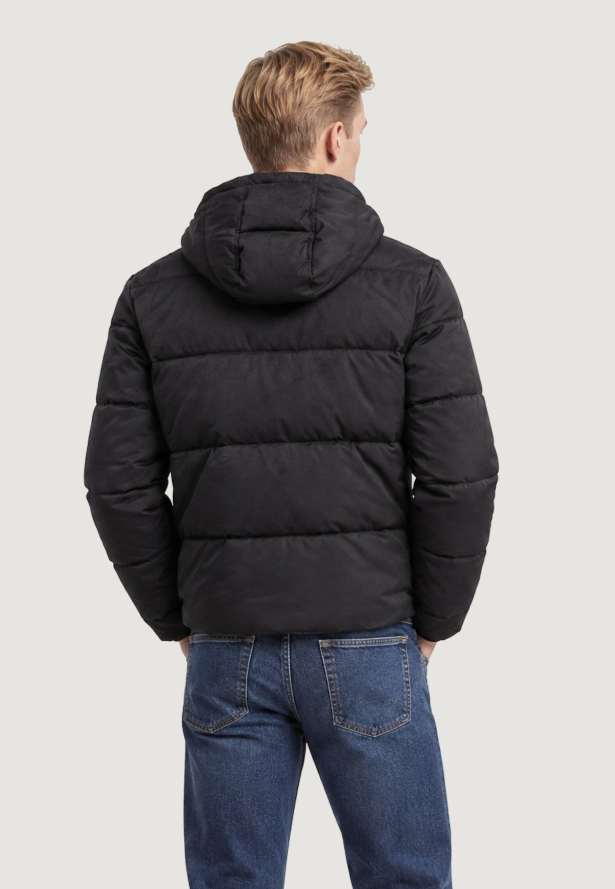 Piumino Guess SUEDE PUFFA JACKET
