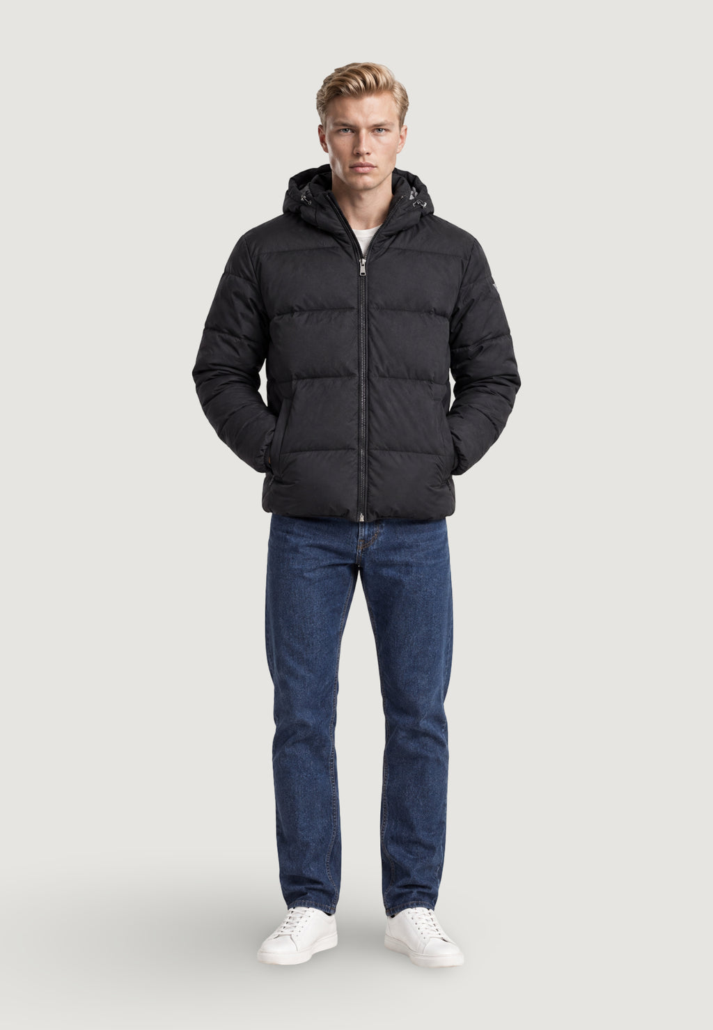 Piumino Guess SUEDE PUFFA JACKET