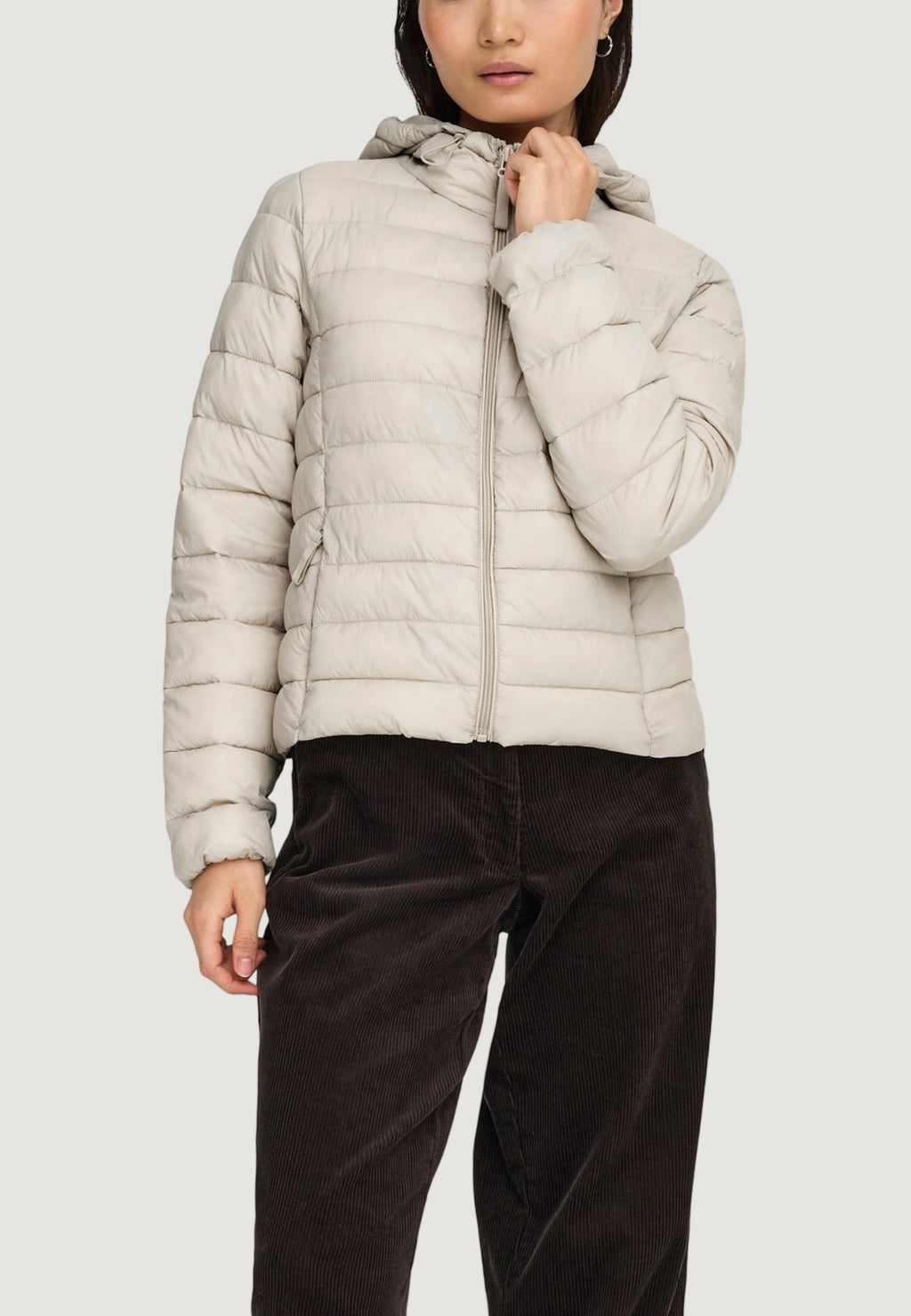 Down jacket Only ONLTAHIA LW QUILTED HOOD JKT NOOS OTW