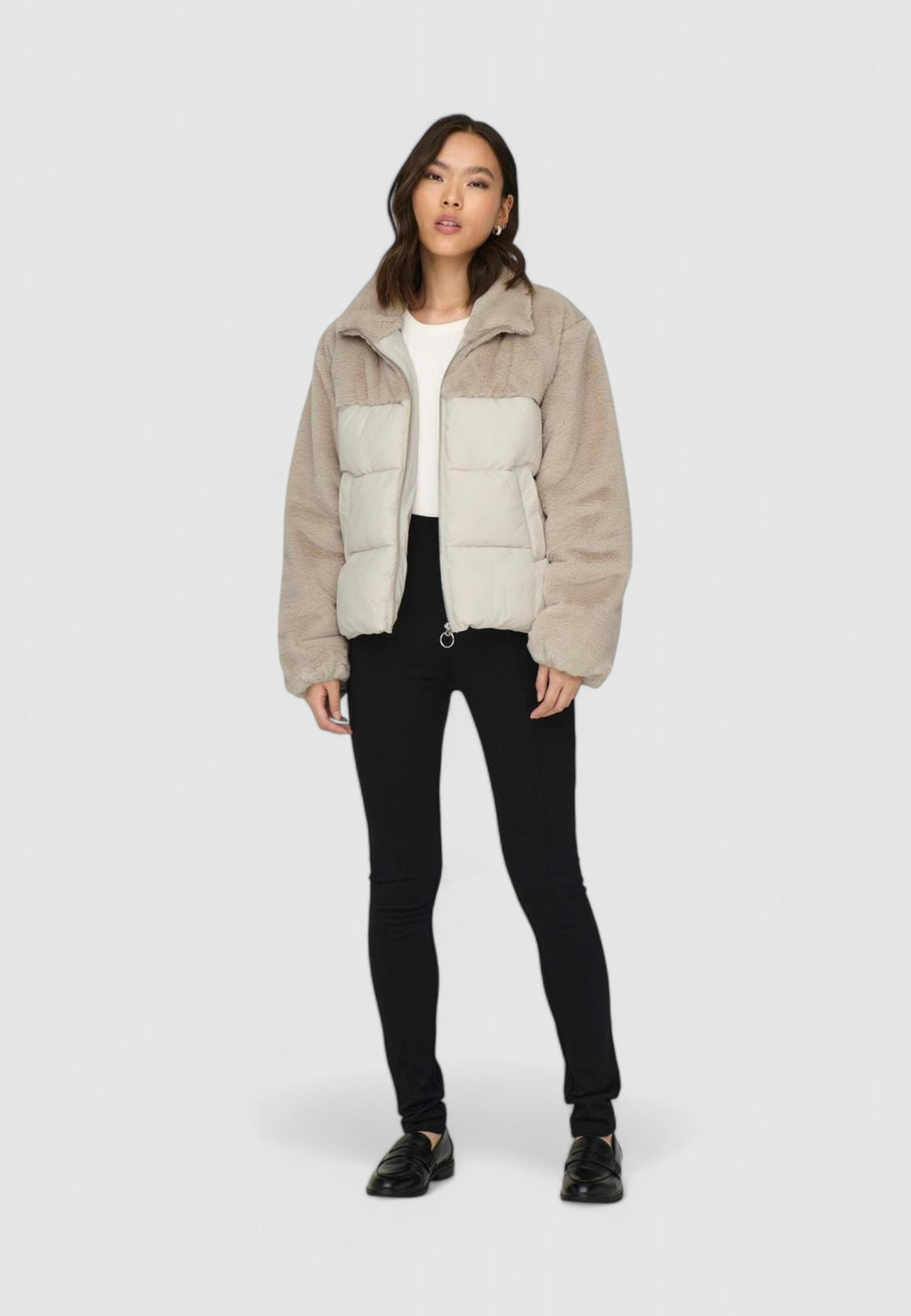 Piumino Only ONLWANJA FUR PUFFER MIX JACKET NOOS OT