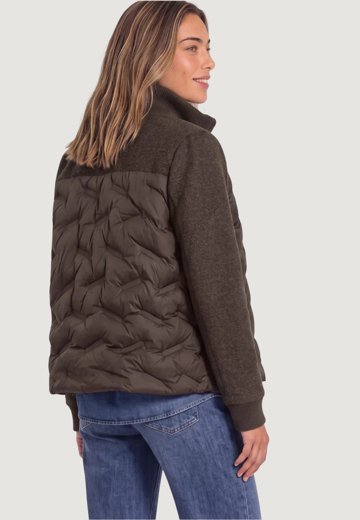 Down jacket Street One LTD QR Short Mat Mix Jkt w. Glued