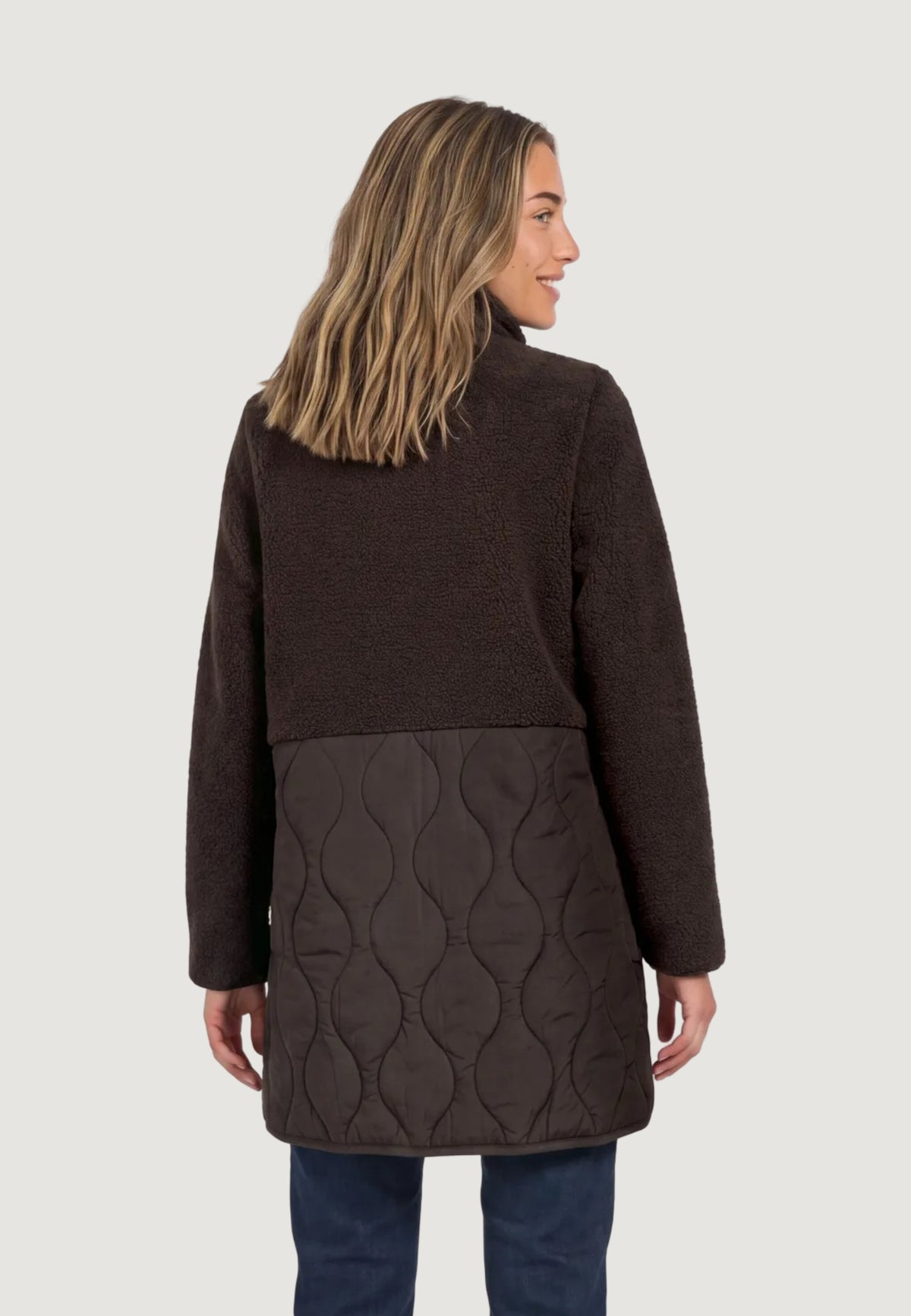 Piumino Street One Mat Mix Teddy Coat W. Quilting