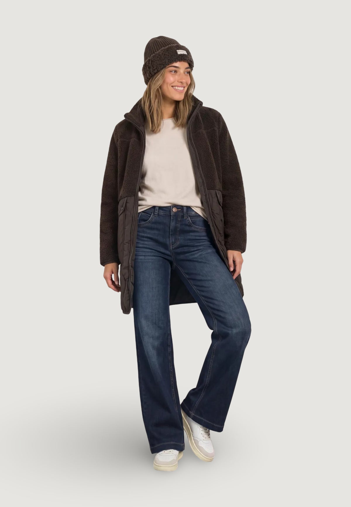 Piumino Street One Mat Mix Teddy Coat W. Quilting