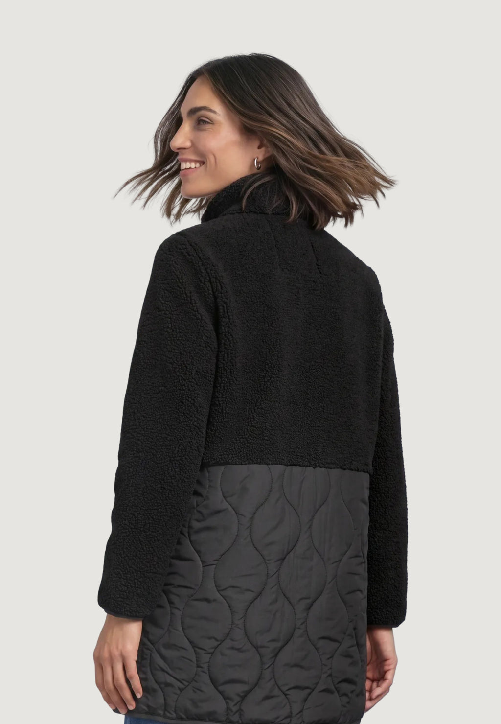 Piumino Street One Mat Mix Teddy Coat W. Quilting