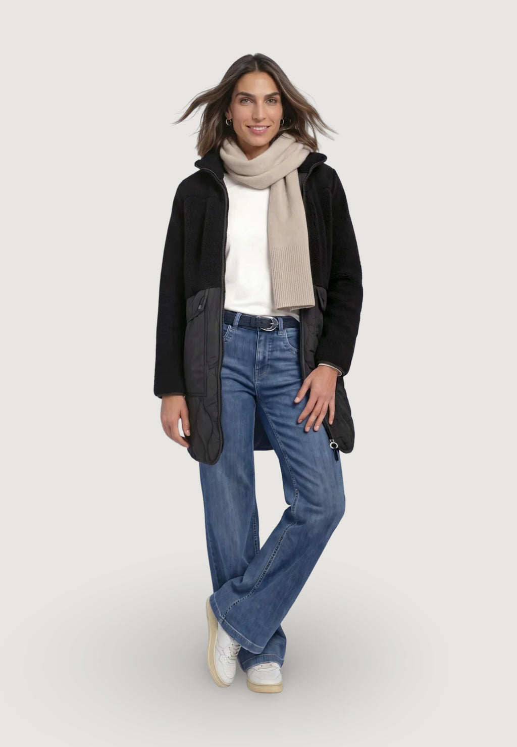 Piumino Street One Mat Mix Teddy Coat W. Quilting