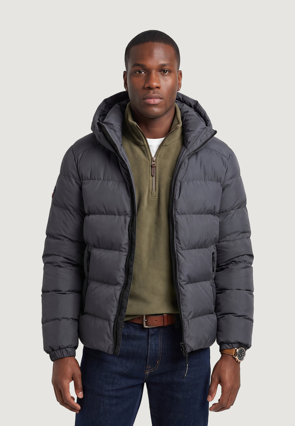 Down Jacket Superdry Hooded Sports Puffer Jacket