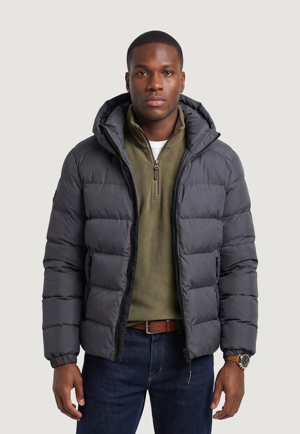 Down Jacket Superdry Hooded Sports Puffer Jacket