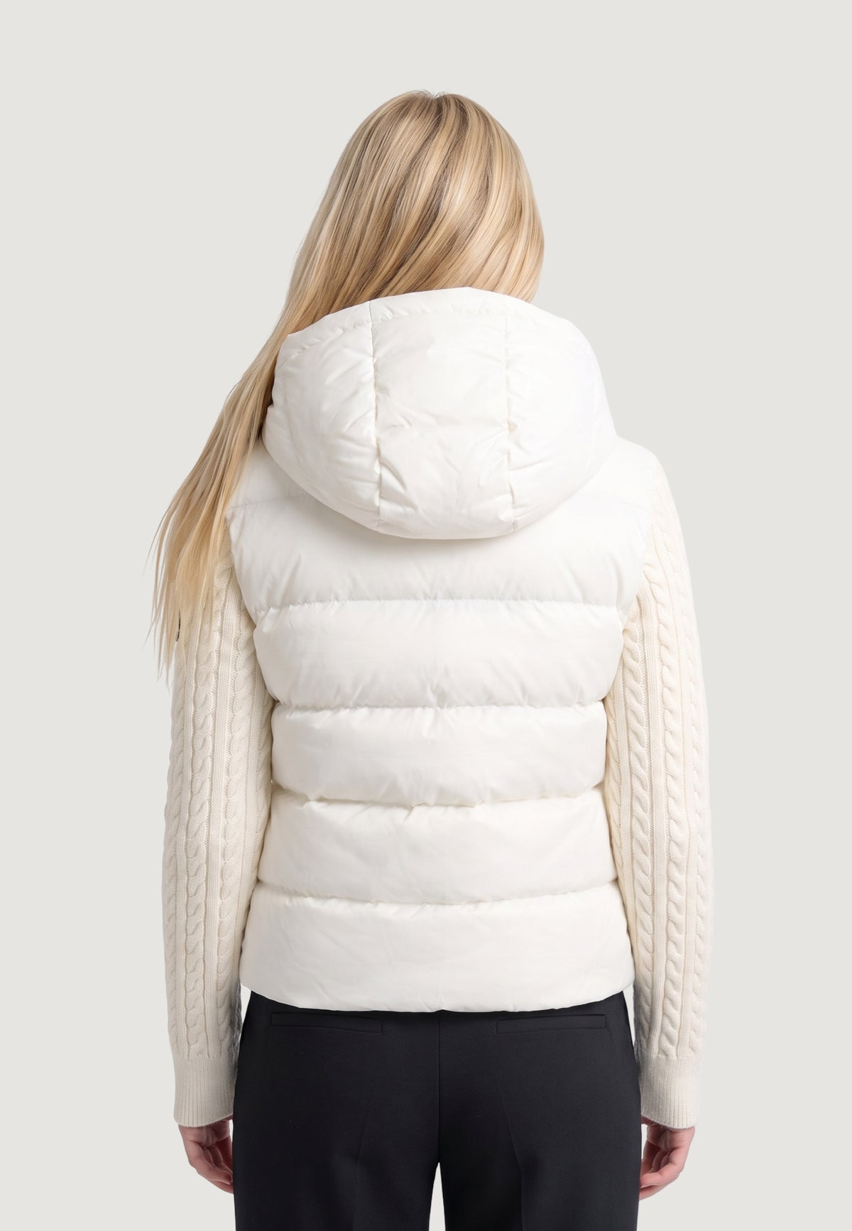 Piumino Superdry Cable Knit Sleeve Hybrid