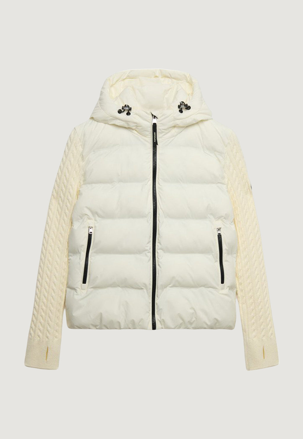 Piumino Superdry Cable Knit Sleeve Hybrid