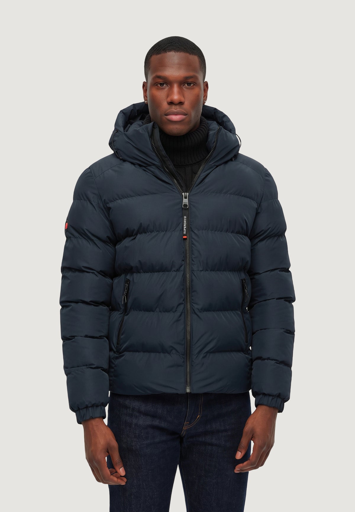 Down Jacket Superdry Hooded Sports Puffer Jacket