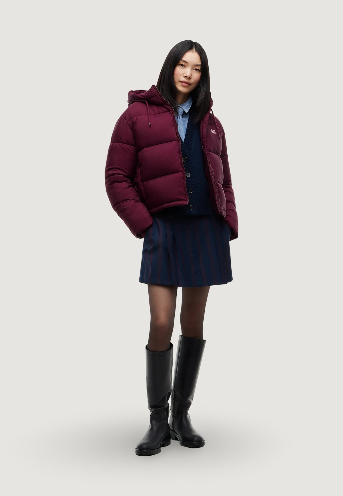 Piumino Tommy Hilfiger Jeans TJW HOODED PUFFER JA