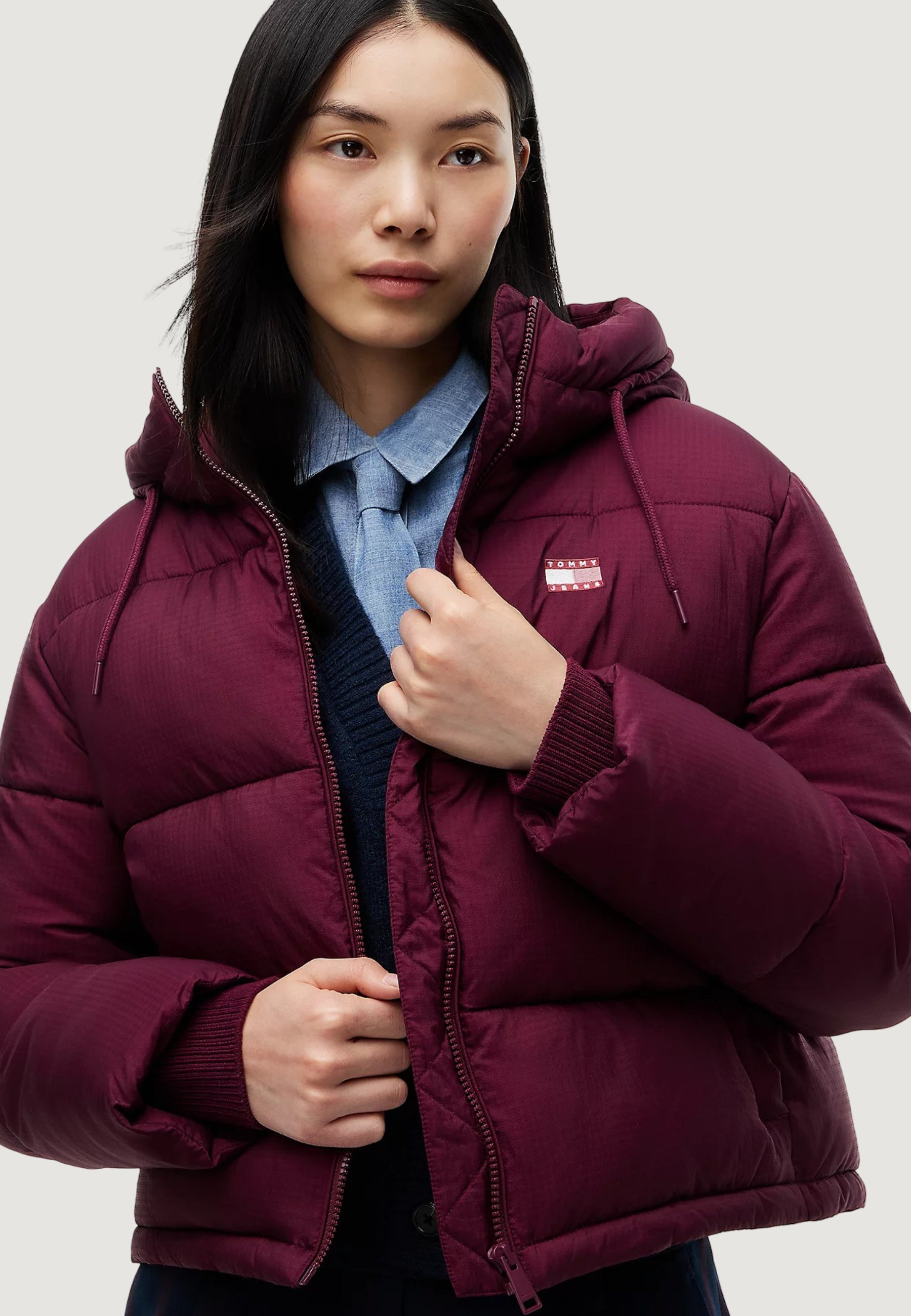 Piumino Tommy Hilfiger Jeans TJW HOODED PUFFER JA