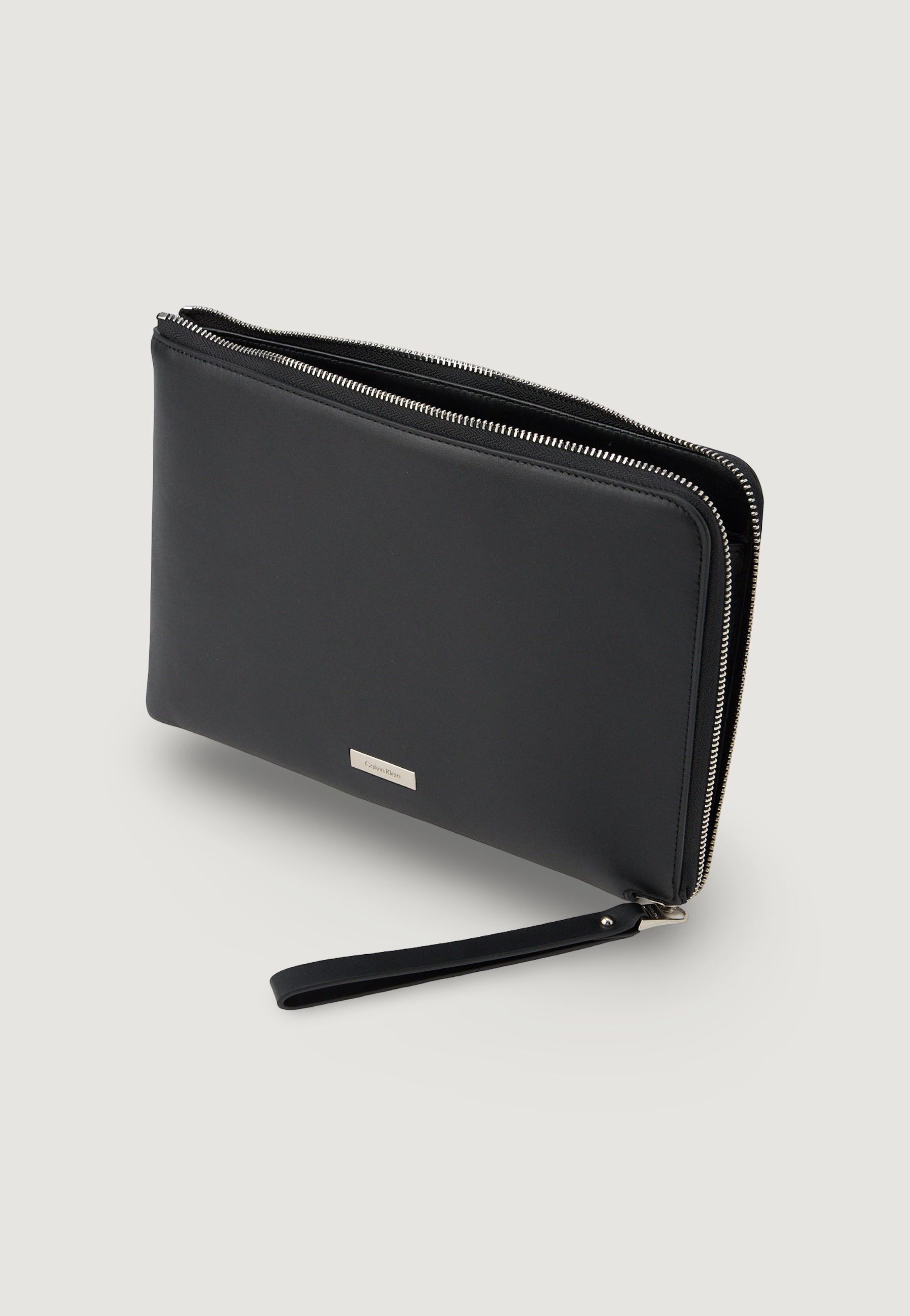 Pochette e beauty Calvin Klein PLAQUE POUCH W/ WRISTLET