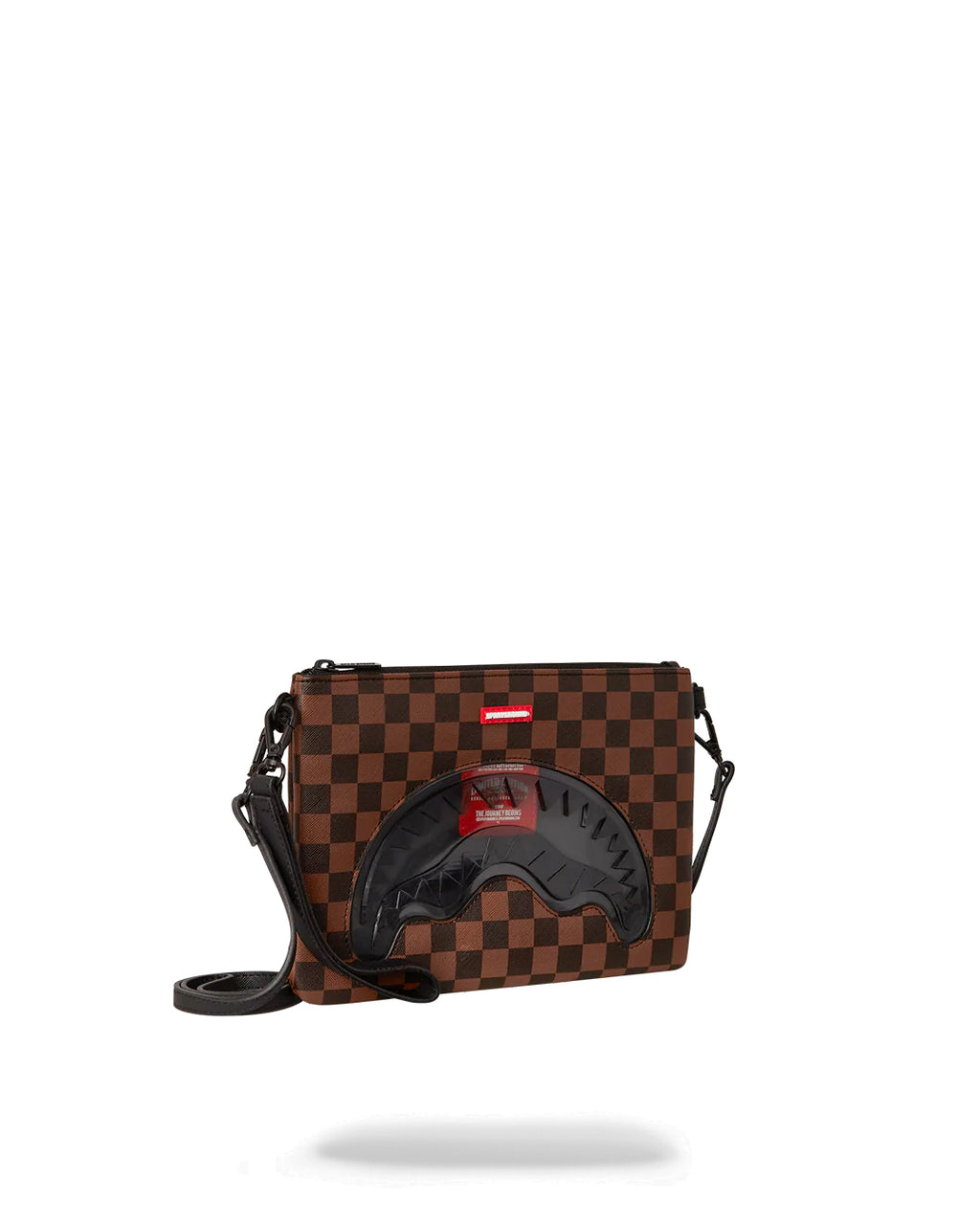 Pochette e beauty Sprayground CLEAR RUBBER SHARK CROSSOVER CLUTCH W/ SHOUDLER STRAP