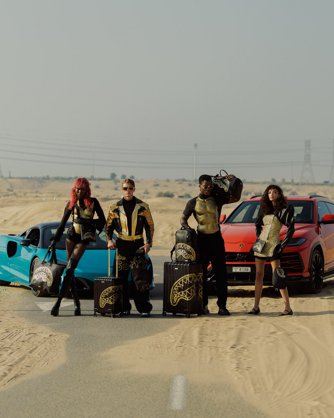 Pochette e beauty Sprayground THAT GOLD DRAP CROSSBODY POUCHETTE