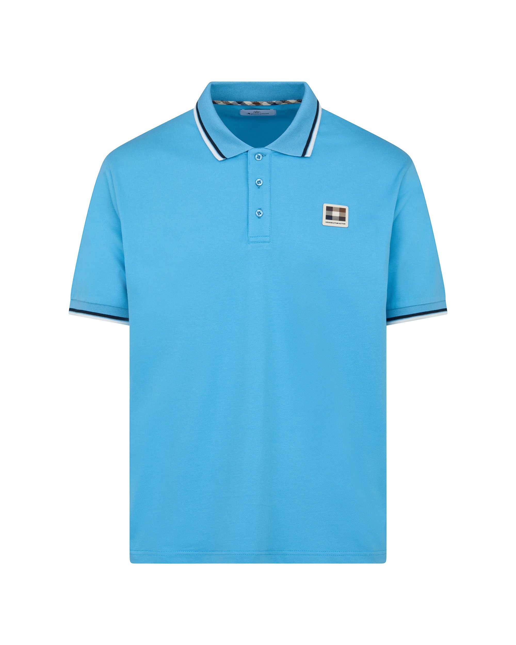 Polo manica corta Aquascutum Active STRETCH PIQUET STRIPES POLO