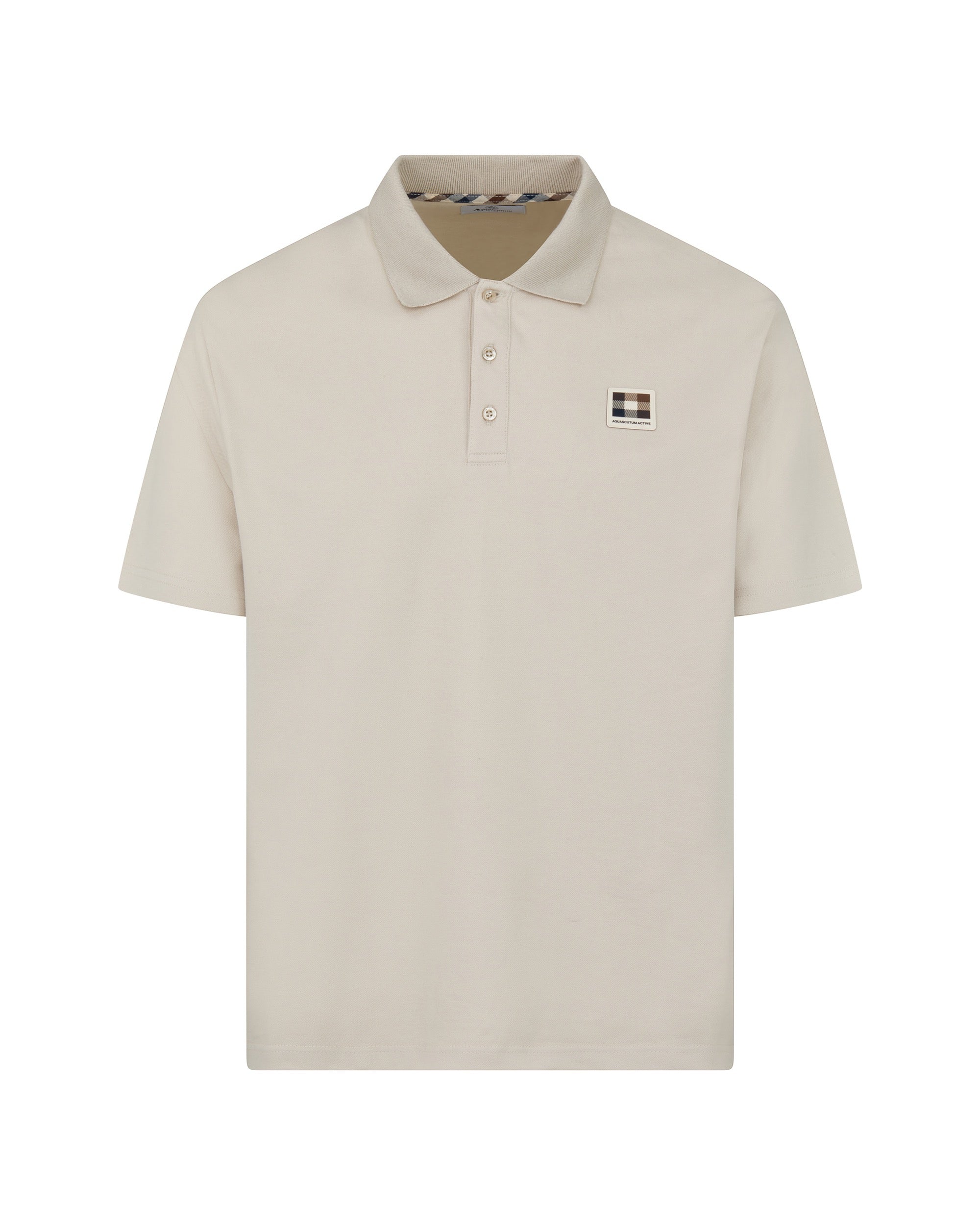 Polo manica corta Aquascutum Active STRETCH PIQUET BADGE POLO
