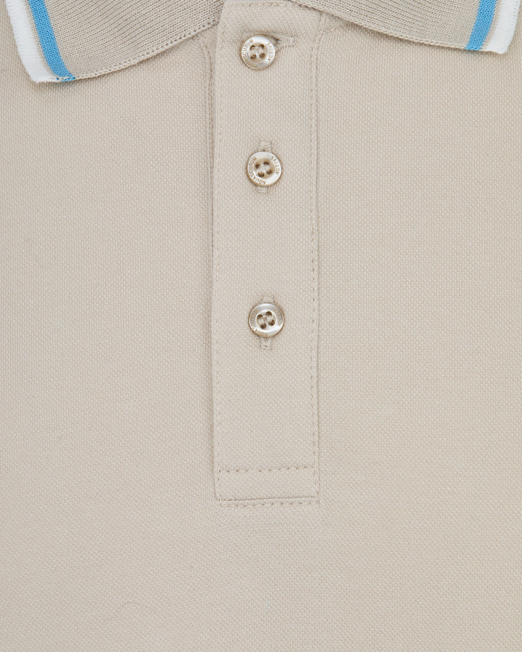 Polo manica corta Aquascutum Active STRETCH PIQUET STRIPES POLO