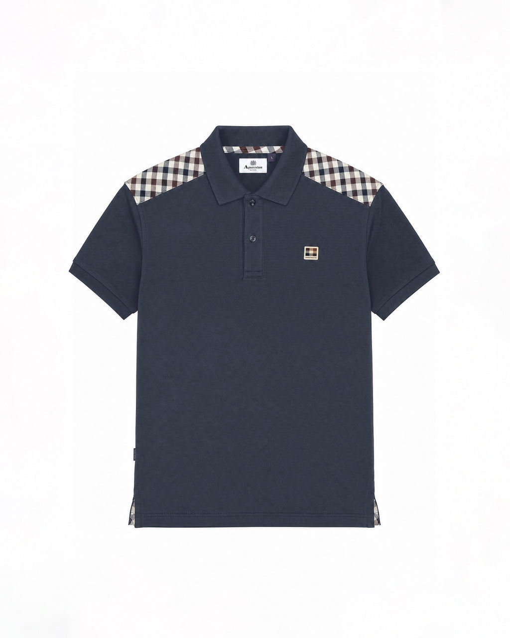 Polo manica corta Aquascutum Active CHECK SHOULDER POLO