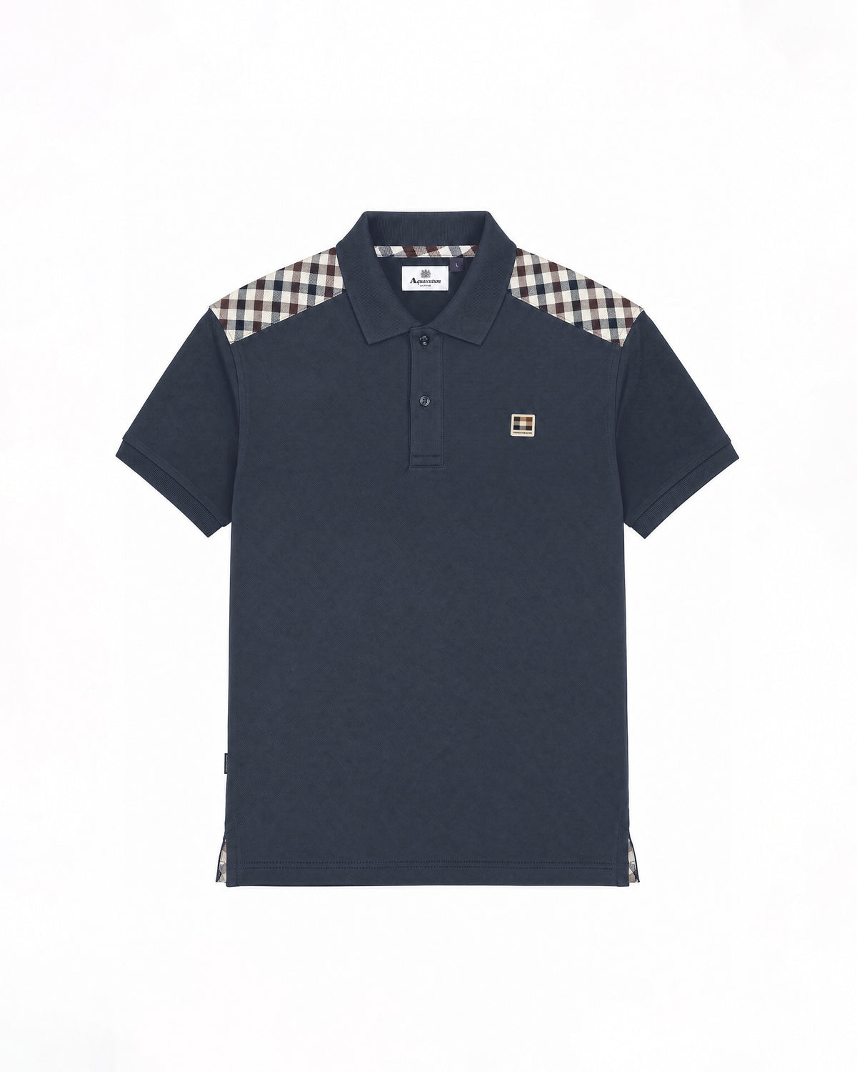 Polo manica corta Aquascutum Active CHECK SHOULDER POLO