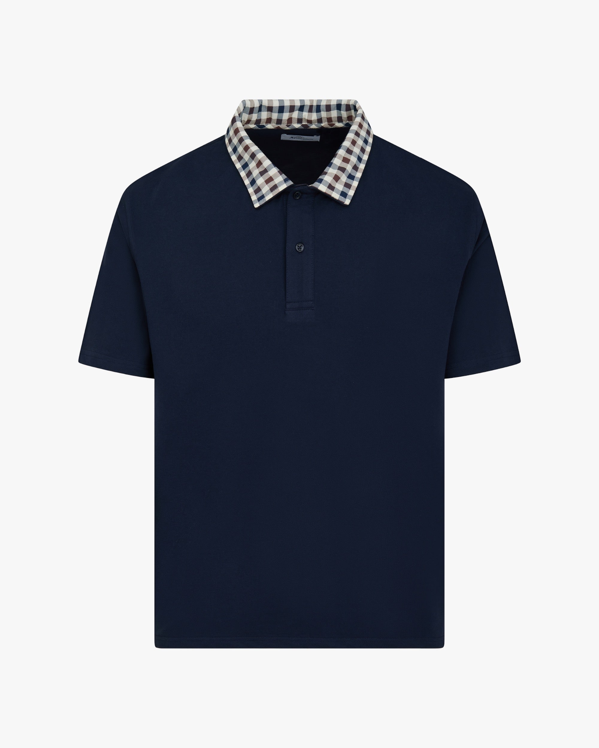 Polo manica corta Aquascutum Active CLUB CHECK COLLAR POLO