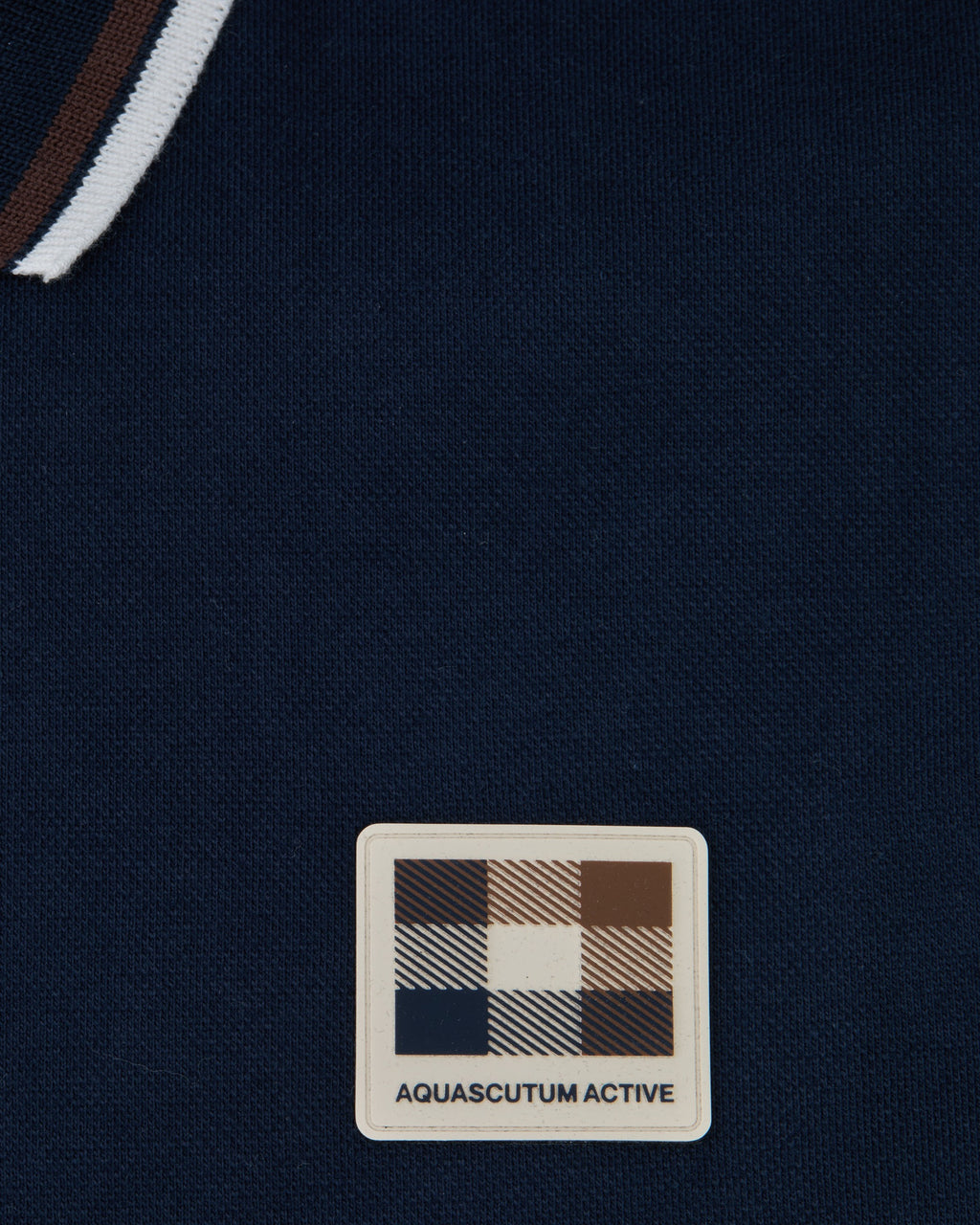 Polo manica corta Aquascutum Active STRETCH PIQUET STRIPES POLO