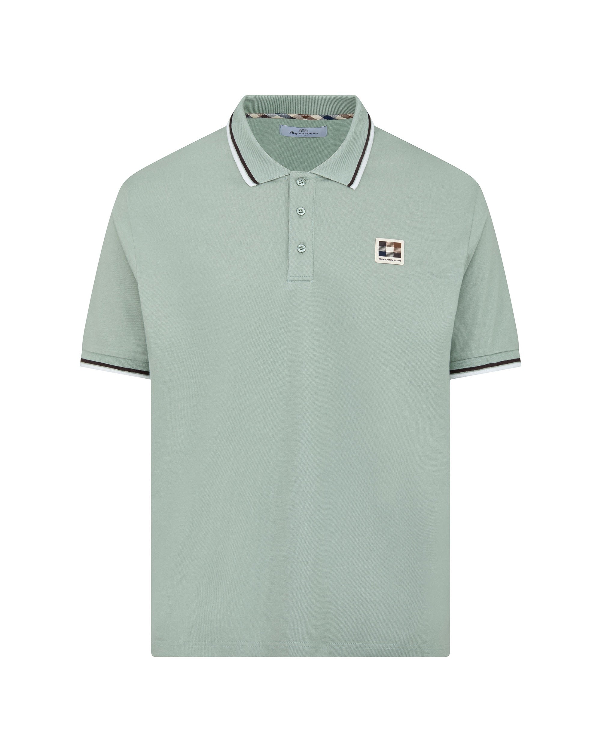 Polo manica corta Aquascutum Active STRETCH PIQUET STRIPES POLO