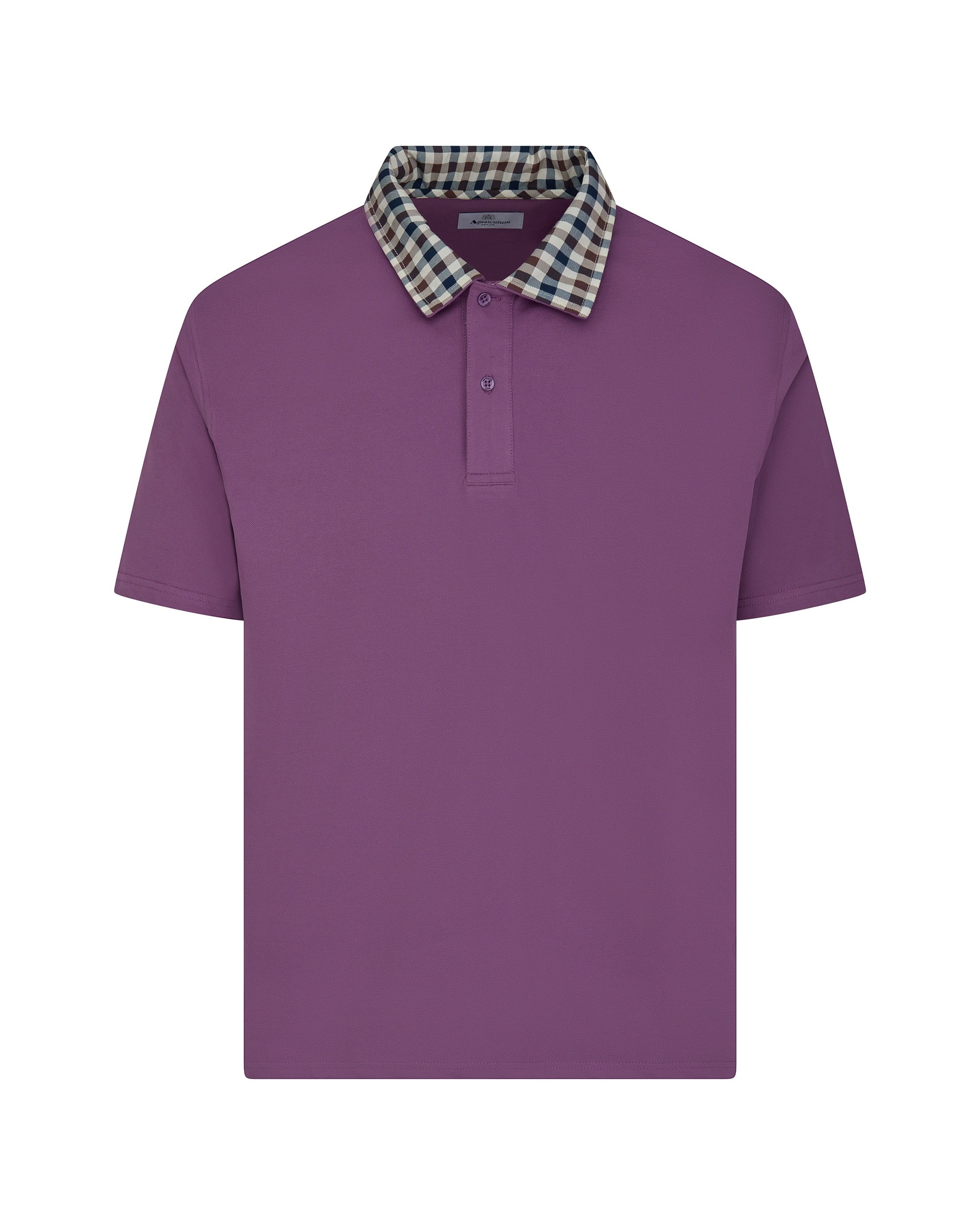 Polo manica corta Aquascutum Active CLUB CHECK COLLAR POLO
