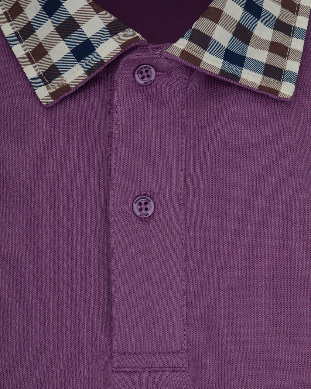 Polo manica corta Aquascutum Active CLUB CHECK COLLAR POLO