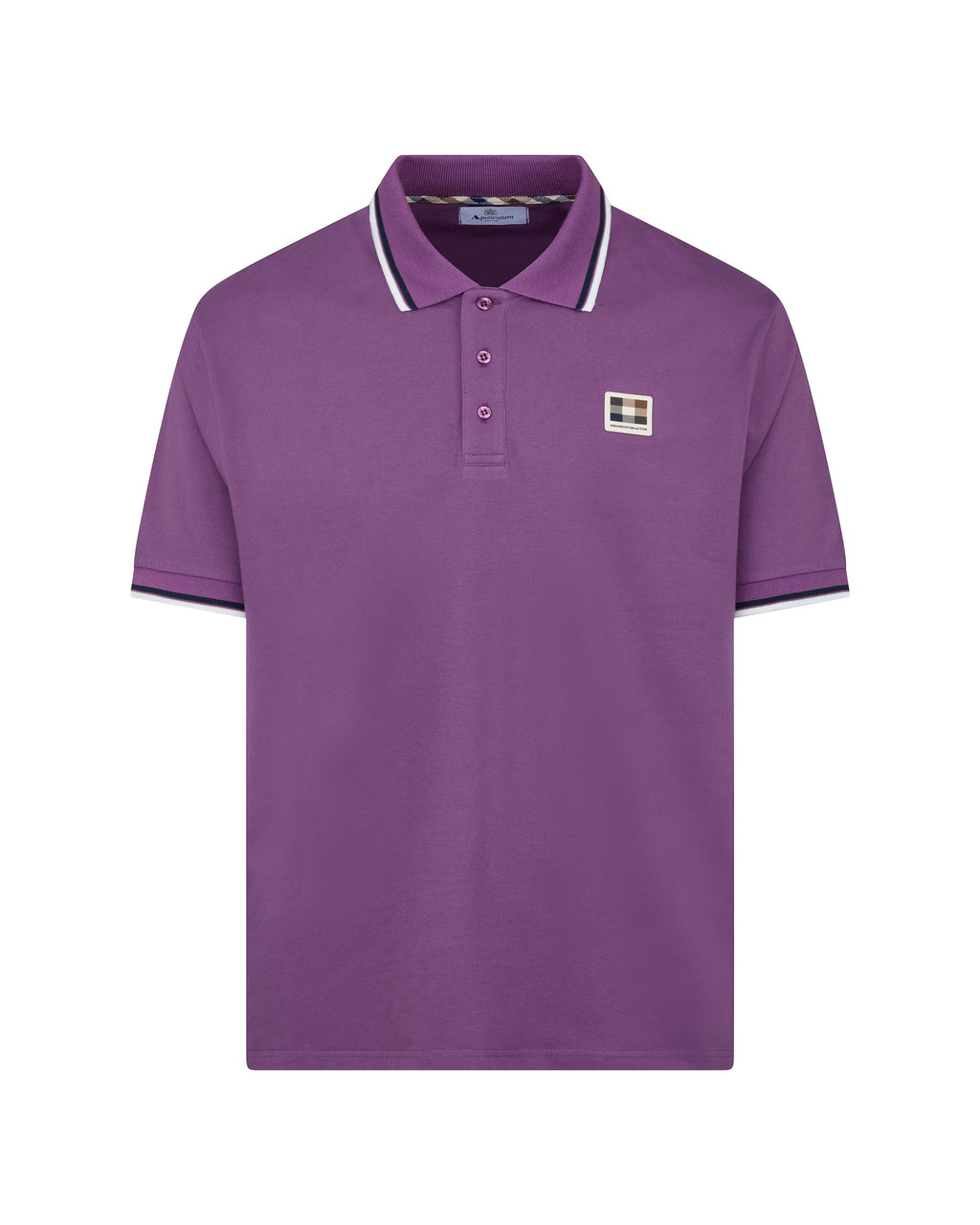 Polo manica corta Aquascutum Active STRETCH PIQUET STRIPES POLO