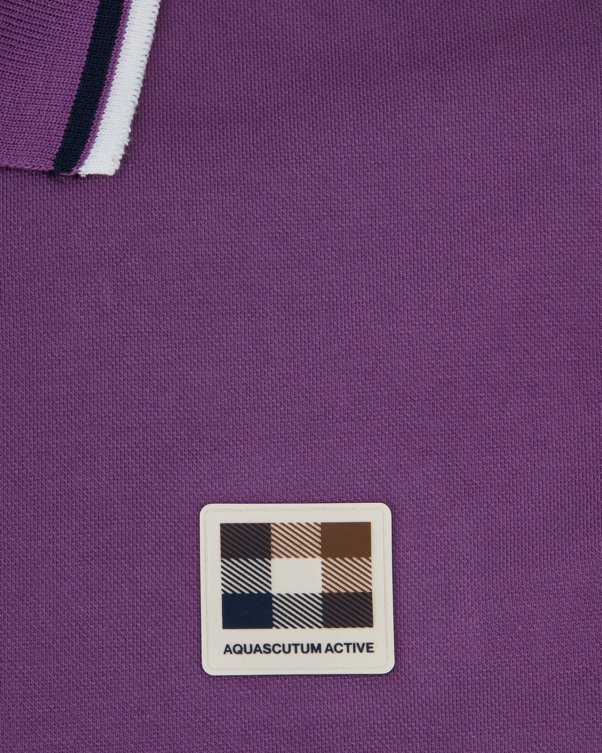 Polo manica corta Aquascutum Active STRETCH PIQUET STRIPES POLO