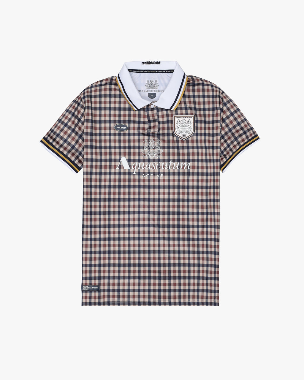 Polo manica corta Aquascutum Active SINCE 1851 AWAY FC CLUB CHECK