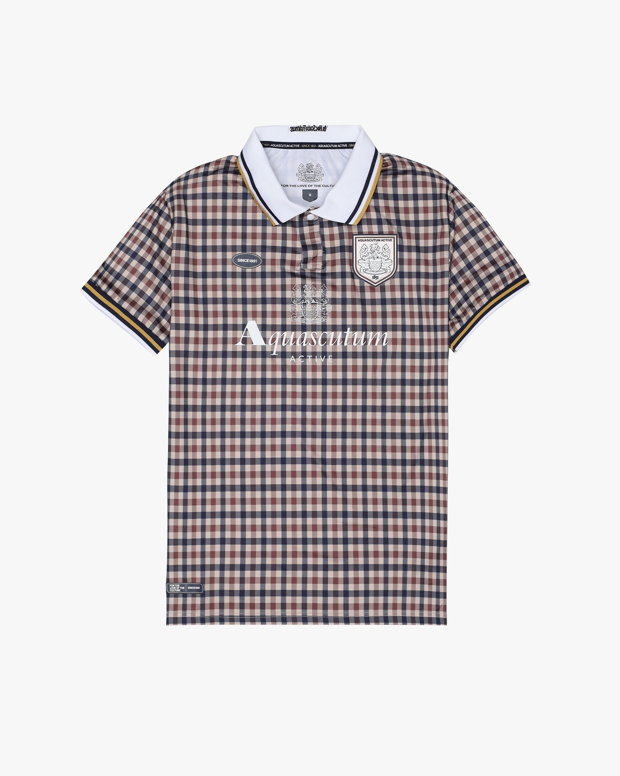 Polo manica corta Aquascutum Active SINCE 1851 AWAY FC CLUB CHECK