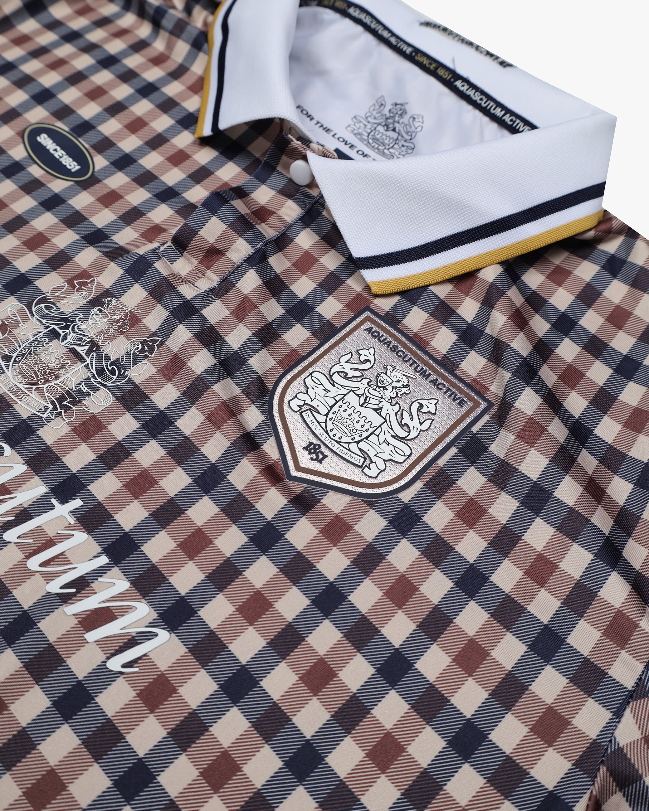 Polo manica corta Aquascutum Active SINCE 1851 AWAY FC CLUB CHECK