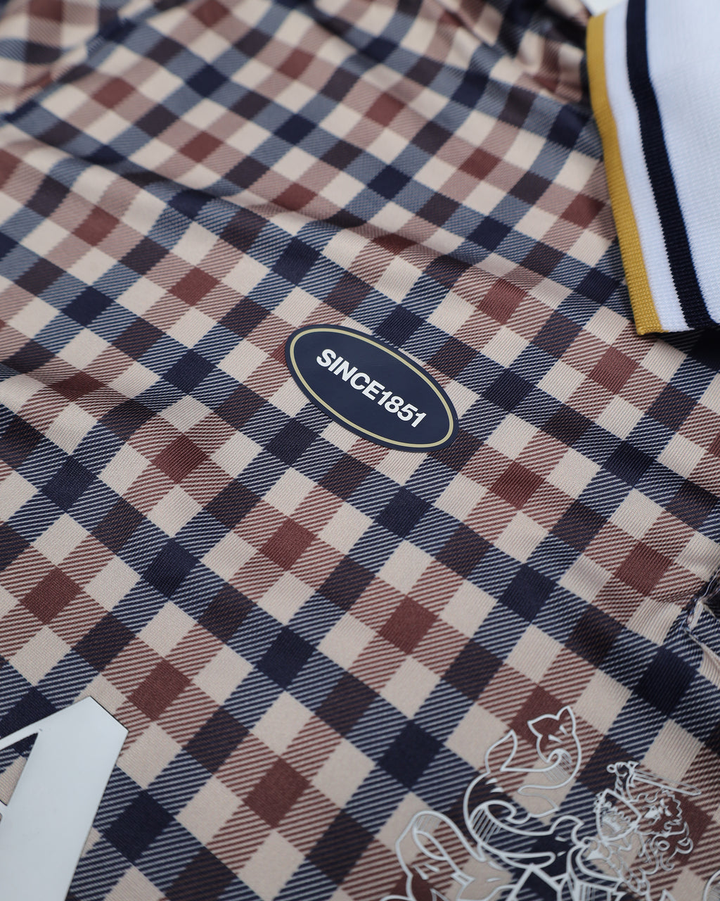 Polo manica corta Aquascutum Active SINCE 1851 AWAY FC CLUB CHECK