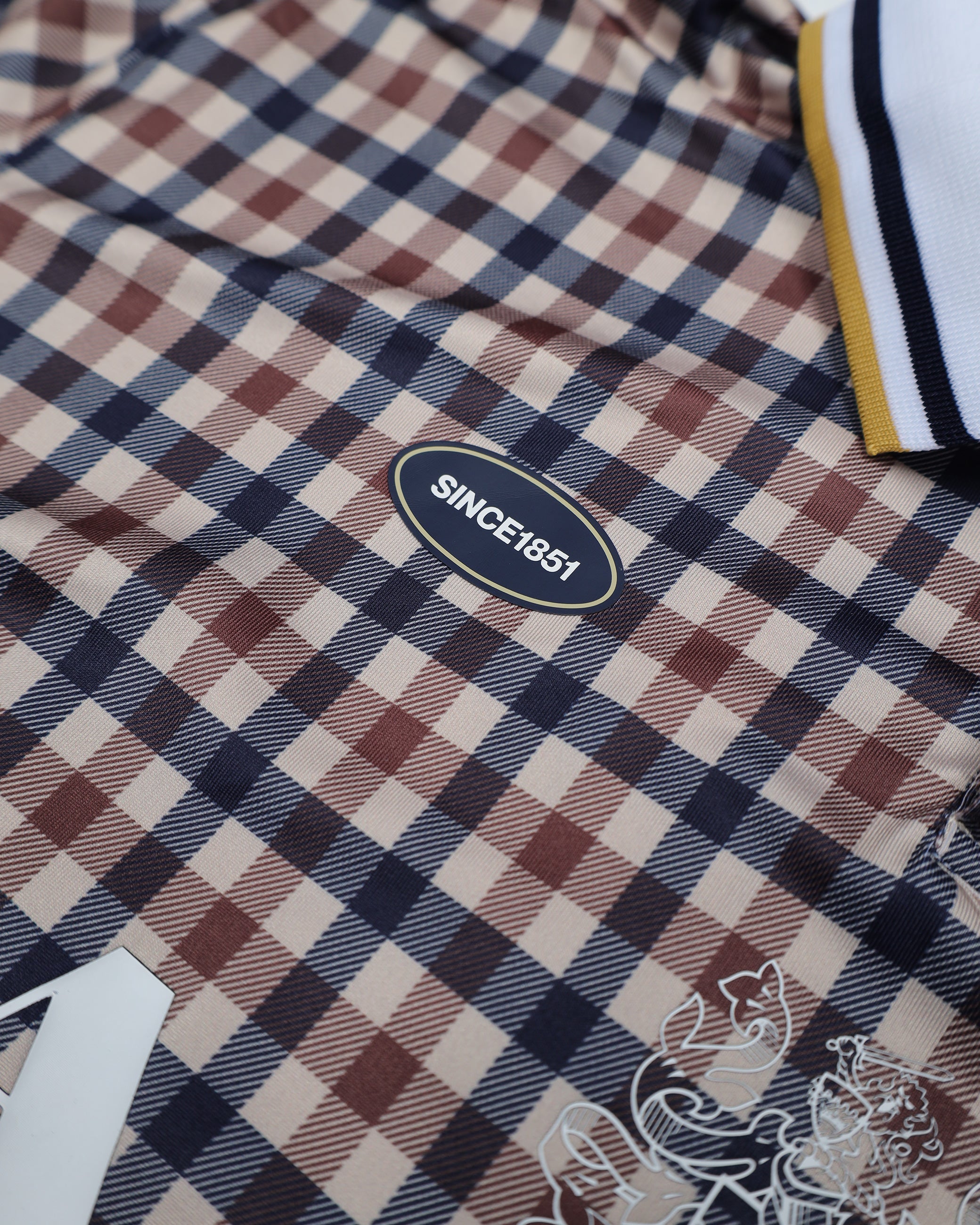 Polo manica corta Aquascutum Active SINCE 1851 AWAY FC CLUB CHECK