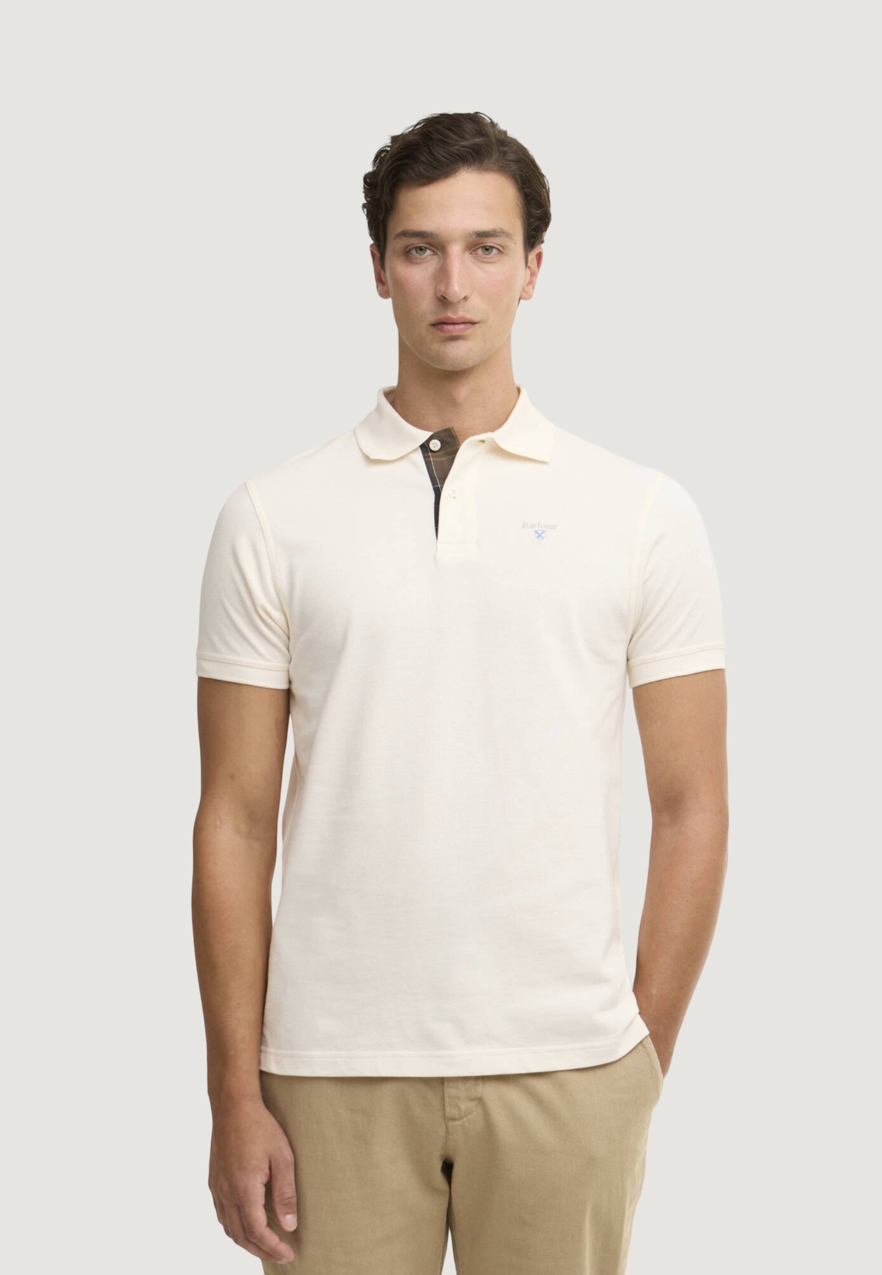 Polo manica corta Barbour TARTAN PIQUE