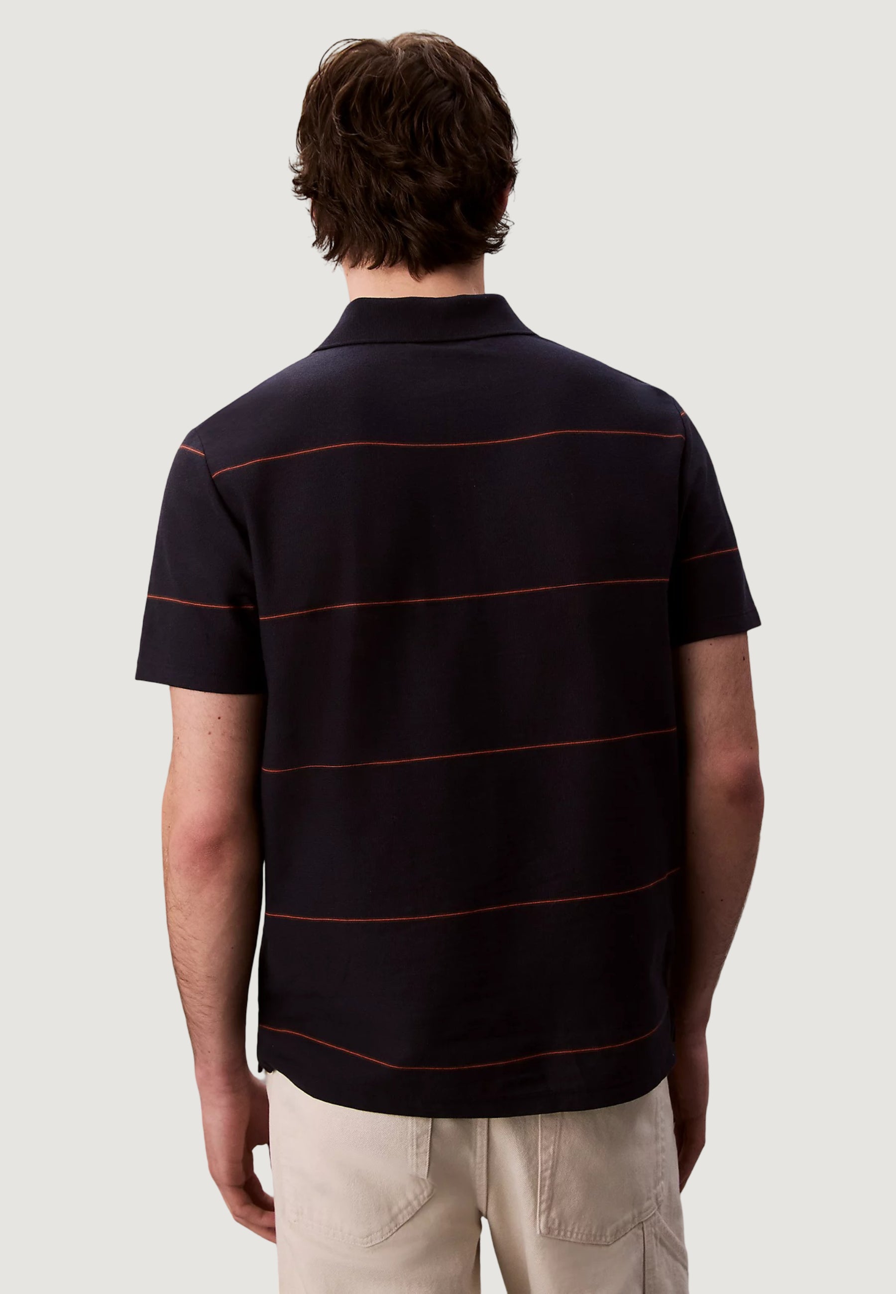Polo shirt Calvin Klein Jeans SS CROSS GRAIN STRIP