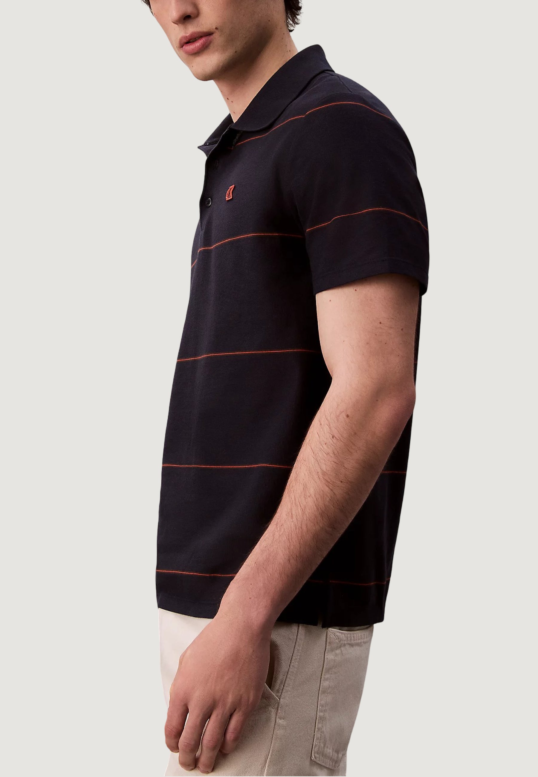 Polo shirt Calvin Klein Jeans SS CROSS GRAIN STRIP