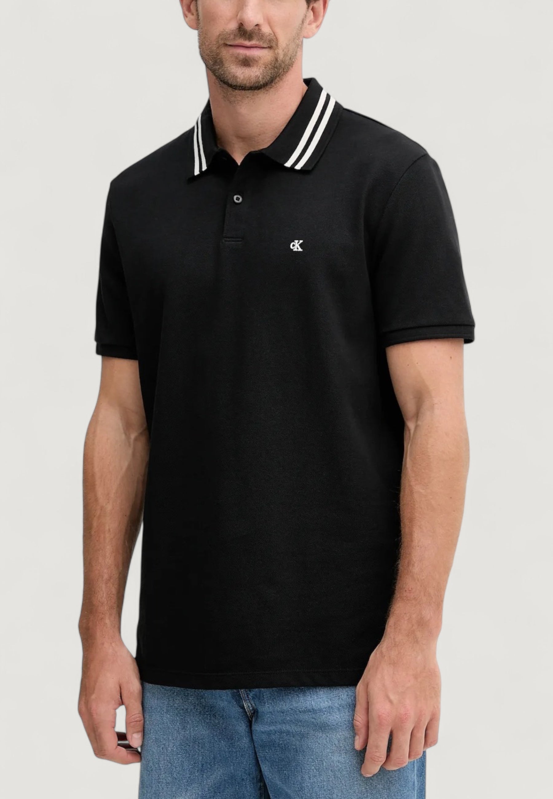 Polo manica corta Calvin Klein Jeans SS MONOGRAM PIQUE