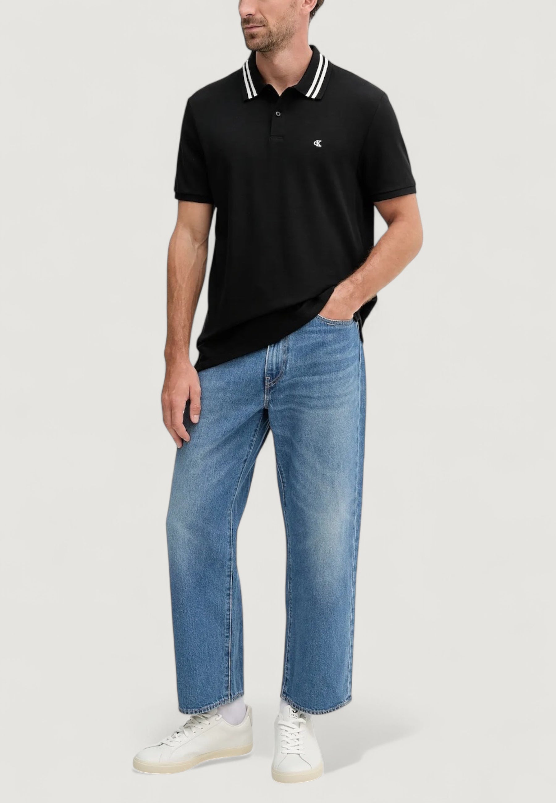 Polo manica corta Calvin Klein Jeans SS MONOGRAM PIQUE