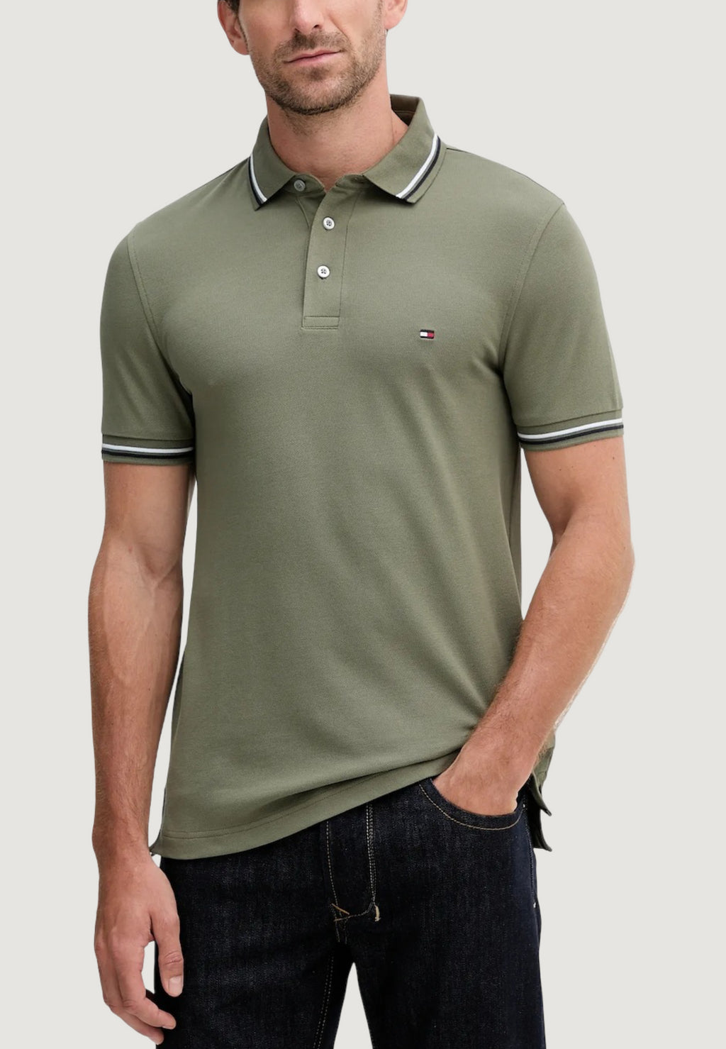 Polo manica corta Tommy Hilfiger TIPPED SLIM FIT SEAS