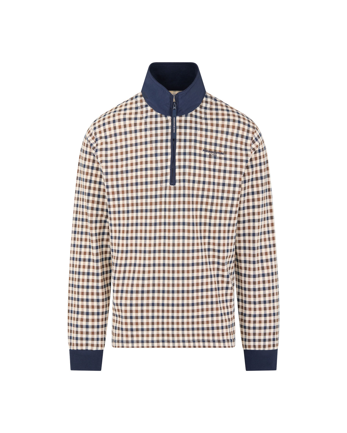 Polo manica lunga Aquascutum Active CHECK HEAVY PIQUET POLO