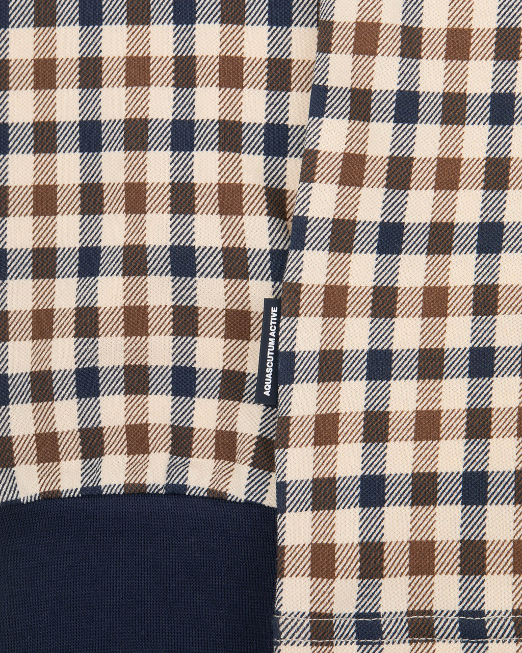Polo manica lunga Aquascutum Active CHECK HEAVY PIQUET POLO