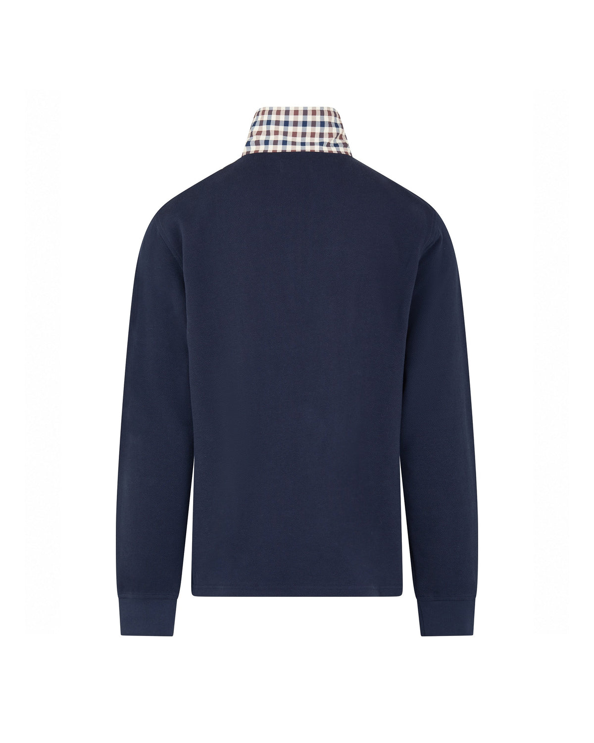 Polo manica lunga Aquascutum Active HEAVY PIQUET COLLAR ZIP POLO