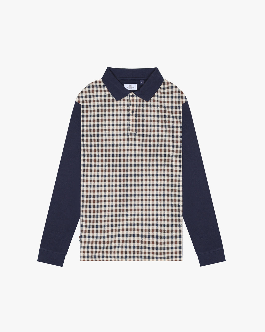 Polo manica lunga Aquascutum Active ICONIC FRONT POLO L/S